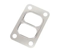 Bonbela Guarnizione Turbo Ingresso Diviso Set Guarnizioni Turbo Twin Scroll in Acciaio Inossidabile Guarnizione Flangia Turbina a 4 Bulloni con Guarnizioni in Carta di Scarico