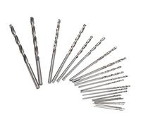 Bonbela HSS Micro Twist Drill Bit Mini Twist Drill Bit Set 25 Pcs HSS Argento Straight Shank Micro Punta 0,5 - 3,0 Mm, Adatto per gioielli, orologi, artigianato PCB