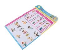 Bonbela Libro Sonoro Interattivo per Bambini, Apprendimento Dell'inglese | Materiale Plastico, Giocattolo Educativo per Bambini Piccoli per Casa, Scuola e Viaggi, Sviluppa le Competenze Linguistiche