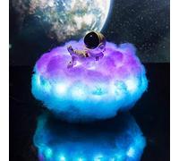 Bonbela Luce a LED colorata a forma di nuvole colorate a LED astronauta, luce notturna per bambini, di compleanno creativo