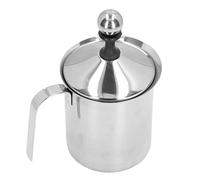 Bonbela MANUALE da 800 Ml di Latte Frode a Doppio Strato in Acciaio Inossidabile Pompa per Latte per