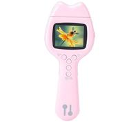 Bonbela Microscopio Digitale Portatile 500X Ingrandimento Ottico con (Rosa) | 2MP Fotocamera, Video 1080P, Obiettivo Rotante 180°, Ricarica Tipo-C, Corpo in ABS
