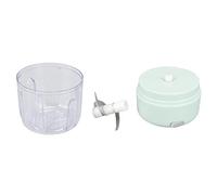Bonbela Mini Electric Aglio Chopper 30W Motore da 250 Ml Capacità USB Carica 304 Blade in Acciaio Inossidabile con Progettazione di Blocchi di Sicurezza per Macinare le Cipolle di Aglio (Verde)