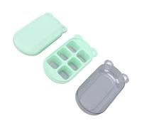 Bonbela Mini Vassoio per Cubetti di Ghiaccio con Coperchio, Stampo in | Silicone Alimentare, Impilabile per e , Facile Rilascio con Coperchio a Pressione, Previene gli Odori del