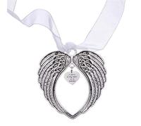 Bonbela Ornamenti Natalizi di Natale di Angelo Ala Angelo un Pezzo del Mio Cuore è in Paranini per L'albero di Natale Ornamento Commemorativo a Doppia Faccia per la Perdita della Amata (Colore