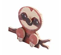 Bonbela Porta-occhiali da sole creativo a forma di animale, stand 3D, in legno, puzzle per occhiali, supporto per animali domestici, spettacoli, occhiali da sole, esposizione in legno composito (tipo