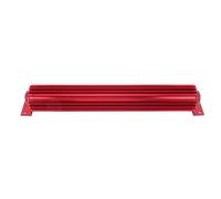 Bonbela Refrigeratore di Trasmissione Universale in Alluminio Doppio Passaggio 18 Pollici Radiatore Olio di Trasmissione e Raffreddamento Rapido anodizzato con Regolazione Universale (Rosso)