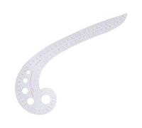 Bonbela Righello a Virgola 3231 Righello per Curve in Plastica ABS per Curve Francesi per Classificazione Flessibile per Disegno Piatto da Taglio Scollatura Pols