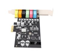 Bonbela Scheda PCIe Scheda Interna per PC a 7.1 | Interfaccia PCI Express X1, Staffa a Basso Profilo Inclusa, Uscita Digitale HiFi, Compatibile con il Stereo Domestico del