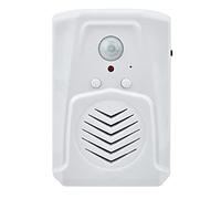 Bonbela Sensore di Movimento Allarme Infrarossi Induzione Dorbe Porta Mp3 Player Audio con Rilevamento del Corpo Umano 4m Range USB/Batteria 2 Livelli di Volume Playback