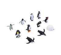 Bonbela Set di Figure di Pinguino Artico in Plastica con Modello di | Realistici Giocattoli per Animali in PVC, Set da Gioco Educativo per Scene Invernali, Cake Topper e Decorazioni