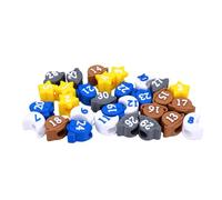 Bonbela Set di Tappi a Matita Numerati da 1 a 30, Etichette | Pennarelli Colorati per Tracciare Matite, Coperture per Matite in Plastica per Stazioni di Rifornimento Scolastico, Sale