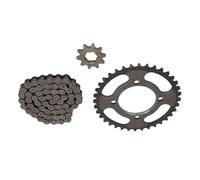 Bonbela Set Pignoni Catena 420 Pignone Motore Anteriore 10T in Acciaio