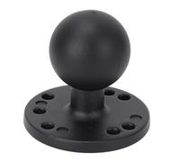 Bonbela Supporto a sfera da 1,5 pollici con piastra rotonda con foro AMPS in lega di alluminio per supporti RAM braccio a doppia presa a sfera di dimensioni C, Predefinito