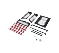 Bonbela Supporto AMS per Bambu Lab P1S P1P X1C X1E, Supporto in Lega di | Supporto per Ripiani Modulari, Design Verticale Salvaspazio, Adatto a 2 unità AMS, Struttura Rinforzata a Nido D'ape, Base
