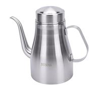 Bonbela Tanica per Olio in Acciaio Inossidabile, Bottiglia per Dispenser di Olio a Tenuta Stagna con Coperchio con Fibbia di Chiusura e Beccuccio da 7,5 Cm, per Ristorante di (Voglio)