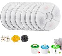 BONBELONG Filtro per Gatti Gatto 1,6L-2,4L Fontanella, Filtri di Ricambio per Fontanella con Carbone Attivo e Resina - 8 Pezzi