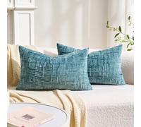 BonBotimen Federe Cuscini 30x50 cm Lago Blu in Ciniglia, Fodera per Cuscino per Divano, Federe Cuscino Letto, Decorazione Morbida Per Divano, Camera Da Letto, Soggiorno, 2 Pezzi