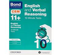 Bond 11+ CEM 10 Minute Tests: Ready for the 2026 Cambridge Select Insight exam: 10-11 years