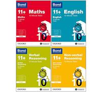Bond 11+: test da 10 minuti, pacchetto 7-8 anni: inglese, matematica, ragionamento non verbale, ragionamento verbale