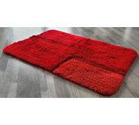 Bond Rosso/Rosso Tappetino Bagno Scendibagno 60x90cm. Altezza Pavimento: 20-25mm