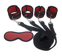 Bondage caviglie con manette per le mani, benda per gli occhi, per principianti e coppie, set di bondage, giocattolo sessuale SM