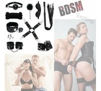 Bondage kit completo CROCE Alta QUALITÀ Costrittivo SADOMASO manette gag frusta