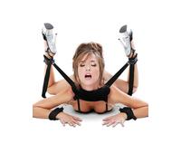 Bondage Master set blocco posizioni nero regolabile ideale per BDSM e fetish