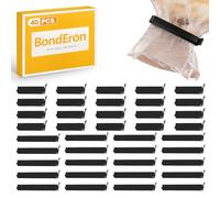 BondEron Set di 40 clip salvafreschezza in plastica, 20 x 11 cm e 20 x 6 cm, clip di chiusura per cucina e congelatore, clip per sacchetti salvafreschezza