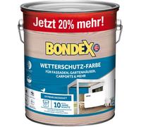 Bondex Protezione dalle intemperie, colore bianco, 3 l, per 27 m², copertura estrema, eccellente resistenza agli agenti atmosferici, lucida come la seta, colore resistente alle intemperie, colore