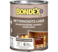 Bondex Protezione dalle intemperie in mogano 0,75 l per 9 m² | antigoccia e spruzzatura | eccellente protezione dai raggi UV | applicazione sicura a partire da 2 °C | opaca | smalto resistente alle