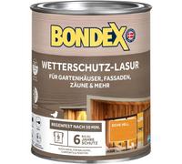 Bondex Protezione dalle intemperie in rovere chiaro 0,75 l per 9 m² | antigoccia e spruzzatura | eccellente protezione dai raggi UV | applicazione sicura a partire da 2 °C | opaca | smalto resistente