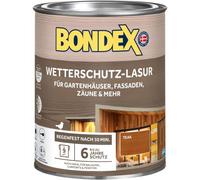 Bondex Protezione dalle intemperie Lasur Teak 0,75 l per 9 m² | antigoccia e spruzzatura | eccellente protezione dai raggi UV | applicazione sicura a partire da 2 °C | opaca | smalto resistente alle