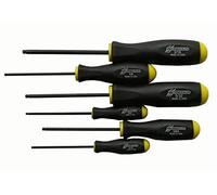 Bondhus 10645 - Set di 7 cacciaviti a sfera, finitura ProGuard, misure 5/64-3/16"