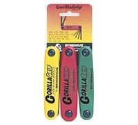 Bondhus 12533 Triple Pack Gorillagrip fold Up Tool with Proguard Finish, 2 mm-8 mm