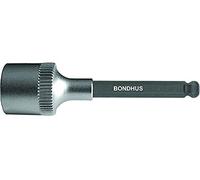 Bondhus 43980 12 mm Prohold 1/5,1 cm"Drive socket Ball End bit with Proguard Finish, 5,1 cm