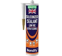 BONDIFY Sigillante Impermeabile per Finestre Bianco, Interni ed Esterni Silicone Acrilico Verniciabile Bianco 500g SENZA SOLVENTI Silicone Acrilico Sigillante per Crepe e Fessure, Bagno Cucina, Porta