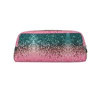 BONDIJ Astuccio per matite, grande capacità, con cerniera, rosa glitterato, per donne e uomini, Oro, Taglia unica