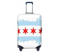 BONDIJ Chicago Skyline - Copribagagli da viaggio antipolvere per bagagli da 45-81 cm, Nero , XL