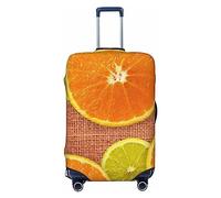 BONDIJ Copertura per bagagli da viaggio, antipolvere, con limoni e arance, per 45-81 cm, Nero , M