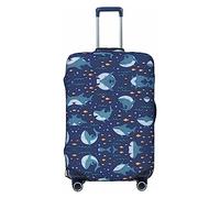 BONDIJ Dolphin - Copertura per valigie da viaggio, antipolvere, per bagagli da 45-81 cm, Nero , S