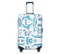 BONDIJ Dolphin - Copertura per valigie da viaggio, antipolvere, per bagagli da 45-81 cm, Nero , XL