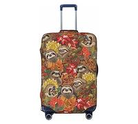 BONDIJ Funny Sloths - Copribagagli da viaggio antipolvere per bagagli da 45-81 cm, Nero , M