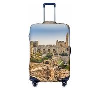 BONDIJ Israel at the Tower, copertura antipolvere per valigie da viaggio, per bagagli da 45,7 a 81,7 cm, Nero , S