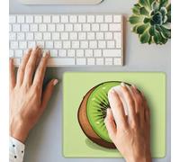 BONDIJ Tappetino per mouse da gioco, con stampa di kiwi, rettangolare, base in gomma antiscivolo, con bordi cuciti resistenti, per computer, laptop, ufficio, decorazione