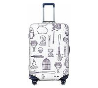 BONDIJ Witch Equipment - Copertura antipolvere per valigie da viaggio, per bagagli da 45-81 cm, Nero , XL