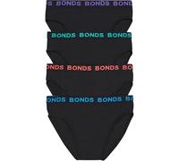 Bonds Confezione da 4 slip hipster da uomo, taglie forti, 3XL-7XL, MVY94W, comodo cotone