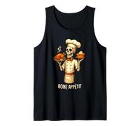 Bone Appétit Funny Halloween Skeleton Chef Thanksgiving Pie Canotta