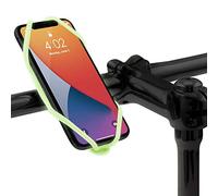 Bone Bike Tie 4, Supporto per telefono cellulare per manubrio da bicicletta, in silicone antigraffio, design antiscivolo, supporto universale per telefono da ciclismo, compatibile con la maggior parte