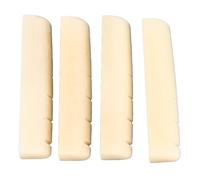 Bone bone bone sella chitarra acustica toro bone bone bone sella migliorata di qualità del suono ottimizzazione per chitarra folk non sbiancata non sbiancata materiale osseo toro (4 dadi)